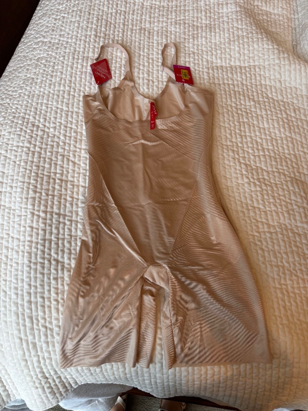 Spanx Open bust Midthigh bodysuit size M